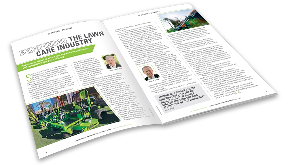 Photo of a print sponsored content publication