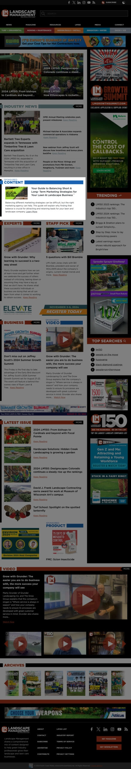 Left column sponsored content example