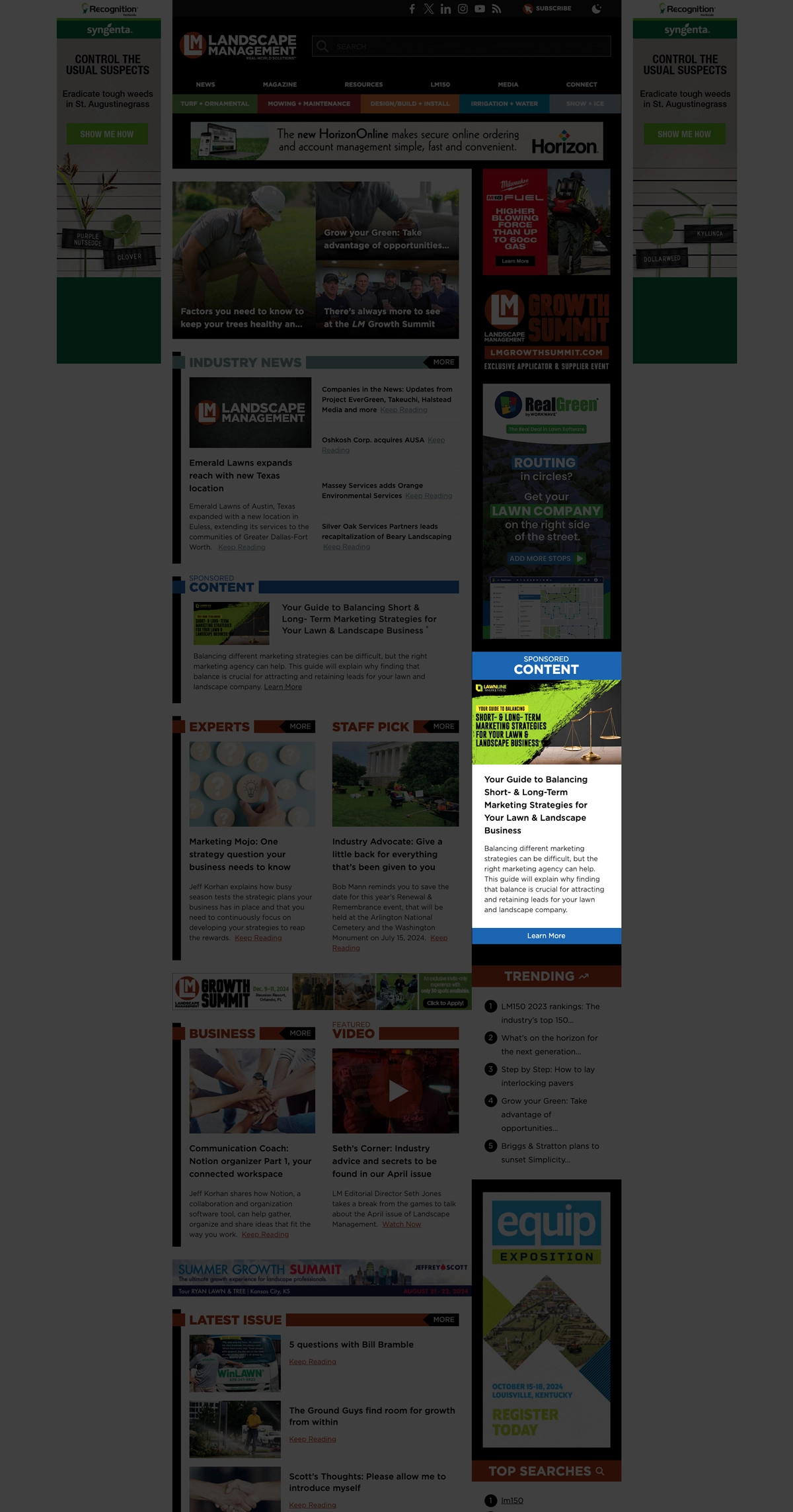 Sidebar sponsored content promo example